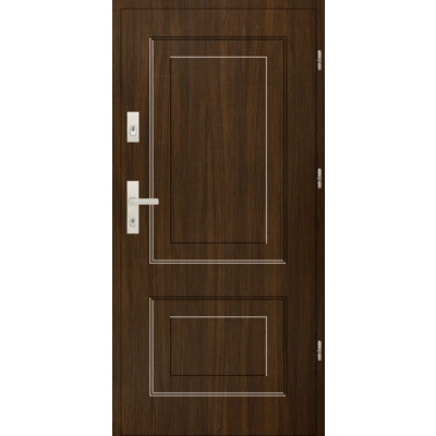 Drzwi antywłamaniowe zewnętrzne T32 55 mm RC2 - RC4 - Dąb bagienny